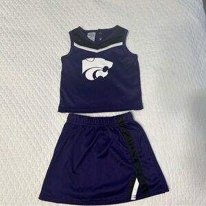 Kansas State University Wildcats Purple and Black Cheer Set - 4T